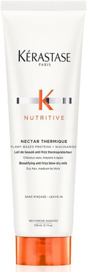 Kérastase Nutritive Nectar Thermique, Anti-Frizz Blow-Dry Milk for Dry Medium to Thick Hair with Niacinamide, Protects from Heat Styling and Reduces Frizz, 150 ml