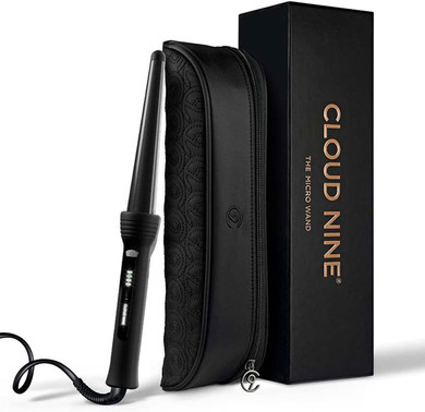 CLOUD NINE The Waving Wand | Variable Temperature Control Mineral Infused Ceramic Barrel | 360° Swivel Cord
