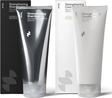 Sons Shampoo & Conditioner for Men. DHT-blocker, Hair Thickening and Anti-Dandruff With Caffeine. Tackles Hair Loss, Thinning & Dry Scalp. Promotes Hair Growth. 1 month Supply. Made in Europe