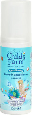 Childs Farm Coco-Nourish Leave-in Conditioner Hair Spray, Define Curls, Smooth, Styling Protector, Coconut, Kids, 100ml