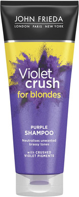 John Frieda Violet Crush for Blondes Toning Shampoo for Blonde Hair, Purple Shampoo for Blondes 250 ml