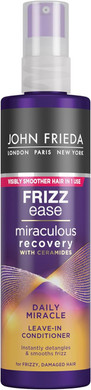 John Frieda Frizz Ease Daily Miracle Leave In Conditioner, Moisturising Conditioner Spray for Frizzy Hair, 200 ml