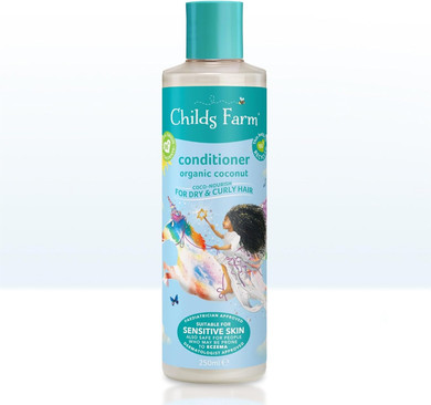 Childs Farm Coco-Nourish Conditioner, Hydrate Dry and Curly Hair, Gentle and Tear Free, Coconut, Kids, 250ml