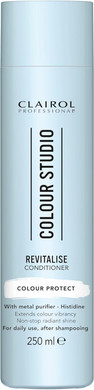 Clairol Professional Colour Studio | Step 3 Revitalise | Colour Protect Conditioner for Coloured Hair | Prolongs colour vibrancy with non-stop shine | All hair types/colours | Vegan | 250 ml