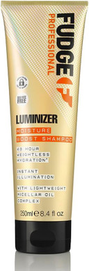 Fudge Professional Luminizer Moisture Boost Shampoo, Locks in Colour, Instant Shine, 48 Hour Hydration, Sulfate Free, 250 ml