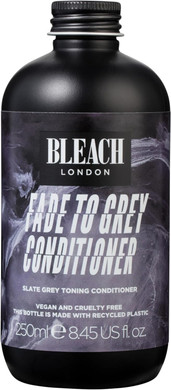Bleach London Fade to Grey Conditioner - Vegan & PETA-Approved Grey Toning Formula, for Bleached Hair, Colour Depositing, Enhances Chic Grey Look, neutralises Unwanted Warmth - Paraben Free - (250 ml)