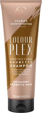 Charles Worthington ColourPlex Protecting Brunette Shampoo, Tone and Protect Colour, Toner for Brown Hair, Salon Shampoo for Brunettes, 250 ml
