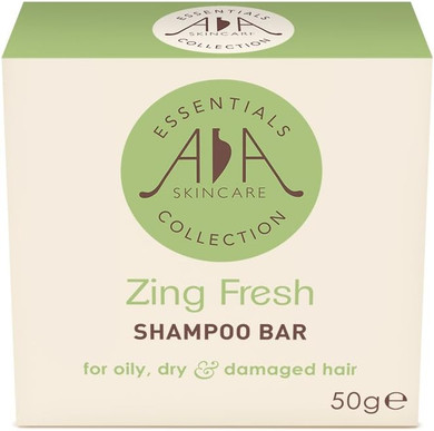 Amphora Aromatics AA Skincare Zing Fresh Hair Shampoo Bar 50g. For oily, dry and damaged hair. No SLS or Parabens
