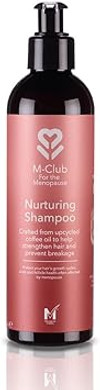 M-Club Menopause Shampoo for Women Strengthens & Hydrates Menopause Hair  Made From Upcycled Coffee Oil this Shampoo for Menopausal Hair aids Scalp & Follicle Health - Vegan Eco Formula - 250ml