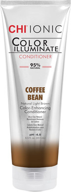 CHI Ionic Color Illuminate Conditioner, Coffee Bean, Color Enhancing Conditioner, 251 ml