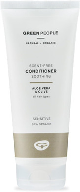 Green People Scent Free Conditioner - For All Hair Types - With Aloe Vera & Olive - Silicone Free, Organic, Vegan, 200ml