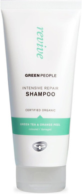 Green People Intensive Repair Shampoo - For Coloured, Damaged Hair - Silicone & SLS Free, Natural, Organic & Vegan, 200ml