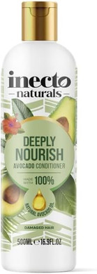 INECTO Natural Avocado Nourishing Conditioner 500ml, Organic Avocado Oil, for Softer, Smoother & Nourished Hair