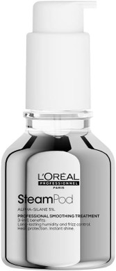 LOreal Professionnel, 3-In-1 Smoothing Treatment, Up to 72hr Frizz Control, Heat Protection, Shine, Steampod, For All Hair Types, 50 ml