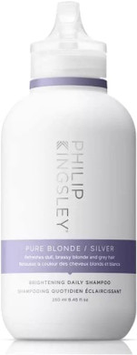 Philip Kingsley | Pure Blonde/Silver Purple Brightening Shampoo | Colour Correcting Shampoo for Blonde, Silver, Grey Platinum Bleached, Brassy Hair | For Orange Brassiness and Yellow Tones | 250ml