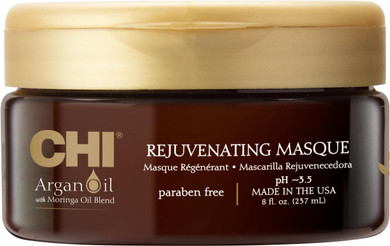 CHI Argan Oil Plus Moringa Rejuvenating Masque, 237 ml (Pack of 2)