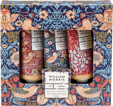 William Morris At Home Hand Cream 50 ml, Shea and Cocoa Seed Butters, Hand Moisturiser, Travel and Pocket Size, Vegan and Cruelty Friendly, Gift For Her