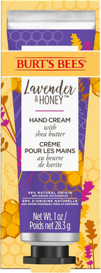 Burts Bees Hand Cream for Very Dry Hands, Lavender & Honey, Hand Moisturiser With Shea Butter, 28.3g, Packaging May Vary