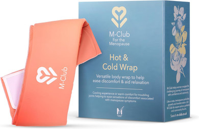 M-Club Hot & Cold Wrap for Menopause - Use as Neck Cooler Wrap or Heated Neck & Shoulder Heat Pad for Joint Pain  Reusable Cooling Comfort or Warm Relaxation  Microwave & Freezer Safe