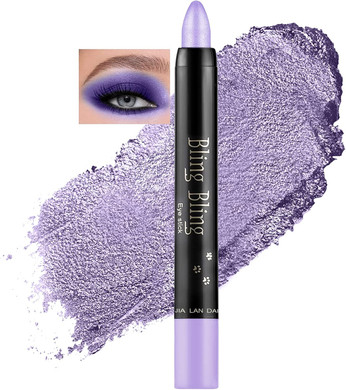 Beliky Girl Eyeshadow Pencil, 15 Colors Glitter Eyeshadow, Dark Blue