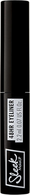 Sleek MakeUP 48HR Liquid Eyeliner, Waterproof, Smudgeproof and Easy to Apply, Intense Black, 2ml