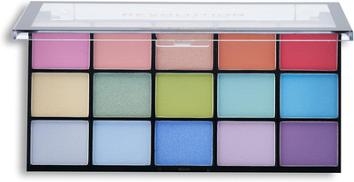 Revolution Beauty London Reloaded Eyeshadow Palette, Metallic and Matte Eye Colours, 15 Shades, Sugar Pie, 16.5g