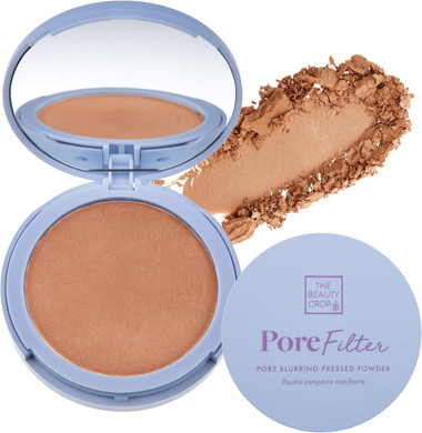 The Beauty Crop PoreFilter Pressed Powder - Blurs Pores & Controls Shine - Deep Shade - 0.34 oz