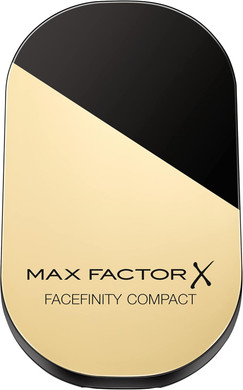 Max Factor Facefinity Refillable Compact Foundation, 001 Porcelain, Full Coverage, Flawless Matte Finish, Lightweight and Breathable, Blends Seamlessly, All Day Wear, SPF 20, Refillable, 10g