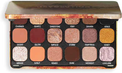 Revolution Beauty, Forever Flawless Eyeshadow Palette, 18 Pigmented Makeup Shades of Mattes & Shimmers, Vegan & Cruelty-Free, Astro Nova Green