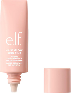 e.l.f. Halo Glow Skin Tint SPF 50, Tinted Moisturiser For Light, Buildable Coverage, Creates A Natural Glow, Vegan & Cruelty-Free, 6 Light Cool