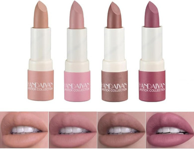 Matte Lipstick Waterproof Long Lasting Moisturizing Lip Stick Sexy Red Pink Velvet Nude Lipsticks Women Cosmetics Lipstick (Amber)