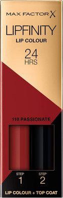 Max Factor Lipfinity Long-Lasting Two Step Lipstick - 11 Passionate, 4.2g