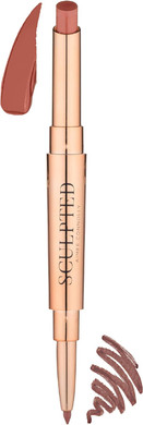 Lip Duo 2-in-1 Lipstick & Liner from Sculpted by Aimee (Bare) - Travel-Friendly, Double-Ended Lip Duo to Sculpt, Shape & Colour Lips
