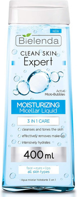 Bielenda CLEAN SKIN EXPERT 3 in 1 Soothing Micellar Water, 400 ml