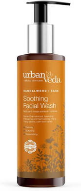 Urban Veda Soothing Facial Wash |Daily Simple Face Wash|For Dry, Mature, Sensitive & Inflamed skin|Contains Sandalwood & Rose Water| Sensitive Face Wash for Women & Men|Soothing and Calming|2 x 150 ML