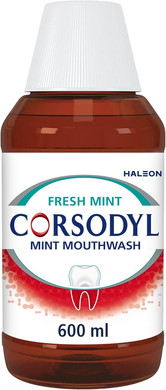 Corsodyl Mouthwash Gum Disease Treatment for Adults, Chlorhexidine Mouthwash for Gingivitis Treatment, Alcohol Free, Mint 300ml
