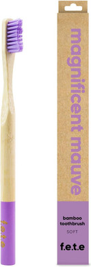 f.e.t.e | Remarkable Red Children's Bamboo Toothbrush | Biodegradable & Compostable Handle | Recyclable Soft Bristles | Sustainable | Vegan