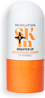 Revolution Skin, Brighten Up 3% Vitamin C Brightening Serum, Face Serum, Illuminates & Reenergises Skin, Vegan & Cruelty-Free, 30ml