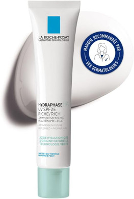 La Roche-Posay Hydraphase UV Riche Moisturising Cream for Dehydrated Sensitive Skin Prone to Dryness 40ML