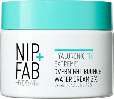 Hyaluronic Fix Extreme4 Overnight Bounce Water Cream 2% 50 ml, Hydrating, Smooths Pores, Fine Lines and Wrinkles, Prevents Moisture Loss