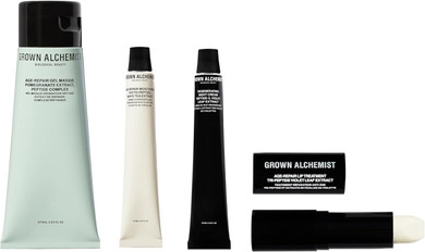 Grown Alchemist Age-Repair Skincare Kit - Skincare Set Gift Exclusive - Regenerating Vitamin C Night Cream 12 ml, Age-Repair Gel Face Mask, Anti Aging Face Moisturiser 12 ml, Lip Care Treatment 12 ml
