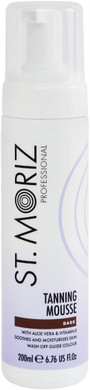 St. Moriz Professional Dark Self Tanner Mousse - Sunless Instant Self Tanning Foam for a Deep, Natural Looking Fake Tan - Moisturizing Tanning Foam  With Aloe Vera & Vitamin E (200ml)