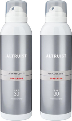 ALTRUIST Dermatologist Invisible Sunspray with SPF30, 200ml (2x 200ml)