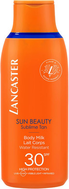 Lancaster Sun Beauty Body Milk SPF30 | Photoaging Control | Broad Spectrum Sun Protection | Lightweight Texture & Non-Greasy | Water Resistant Formula | Suitable for All Skin Types