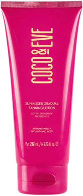 Coco & Eve Sun-kissed Gradual Tanning Lotion - Natural Sunless Moisturizing Tanner with 72H Hydration & Streak-Free, Buildable Glow. Skincare-Infused with Antioxidants and Hyaluronic Acid. (200ml)