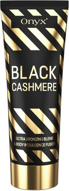 Onyx Black Cashmere Sunbed Cream | Dark Tanning Accelerator with Bronzer | Indoor & Outdoor Lotion Deep Golden Results | Ultra Smooth Finish & Long-Lasting Glow | Nourishing for Even, Streak-Free Tan