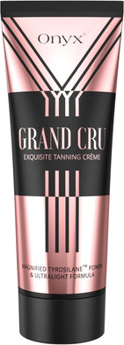 Onyx Grand Cru Sunbed Cream | Tanning Accelerator for Rapid Dark Results | Streak-Free Indoor & Outdoor Tan Enhancer | Deep, Smooth, Golden Skin Hydration