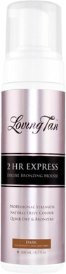 Loving Tan 2 HR Express Mousse, Medium - Streak Free, Natural looking, Professional Strength Sunless Tanner - Up to 5 Self Tan Applications per Bottle, Cruelty Free, Naturally Derived DHA - 120 ml
