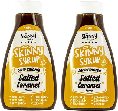 The Skinny Food Co. Zero Calorie Salted Caramel Syrup, 425 ml (2 Pack)