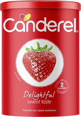 Canderel Granular Sweetener Refill Drum - Low Calorie Sugar Alternative, Vegetarian and Diabetic-Friendly, 500g